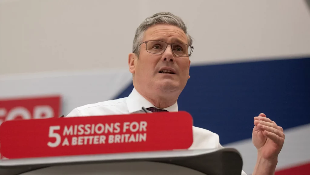 Keir Starmer unveiling 'five missions' that will form the backbone of Labour's new election manifesto.
